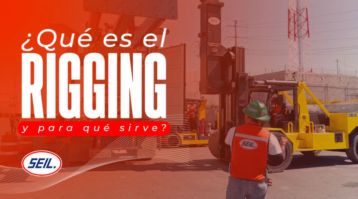 Maniobra de rigging industrial con rigger certificado SEIL