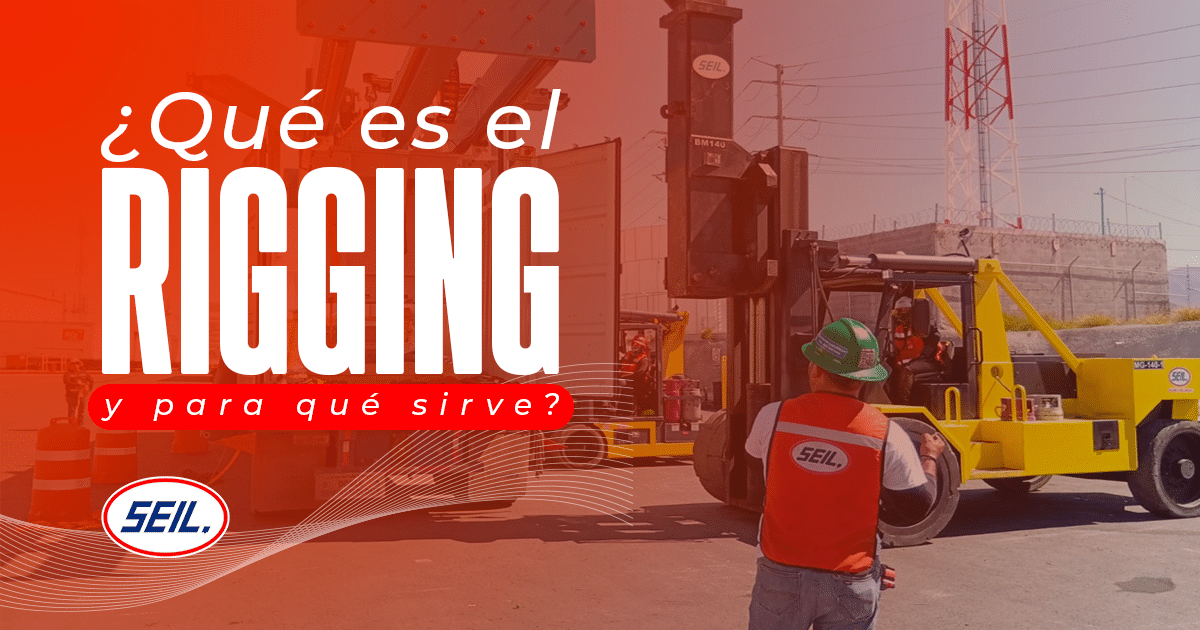 Maniobra de rigging industrial con rigger certificado SEIL